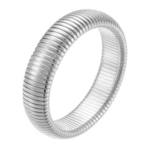 Steel Color Width 15mm (Ring Size 6cm)