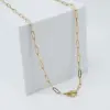 Wholesale Jewelry Fashion Geometric 304 Stainless Steel 18K Gold Plated Gold Plated Stainless Steel Necklaces