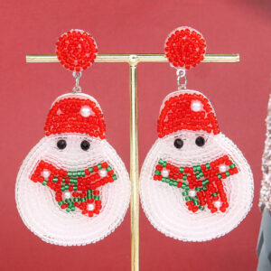 1 pair of christmas snowman light bulbs