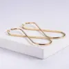 Wholesale Simple Style Geometric Plating Stainless Steel No Inlaid 18K Gold Plated Earrings
