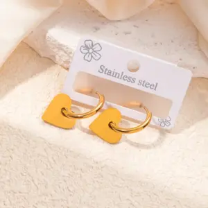 Gold Heart-Shaped Earrings