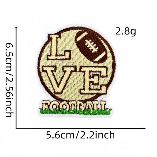 oly-8bd5b53fdf50389e818abb80a195d508 Wholesale Cross-Border Cartoon Rugby Embroidery Cloth Patch Sports Series Patch Accessories Badge Cloth Label Ironing Model Ready for Sale