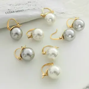 Wholesale PVD Coated Real Gold Plated 18K Gold Geometric 304 Stainless Steel Fashion Waterproof Non Tarnish Earrings