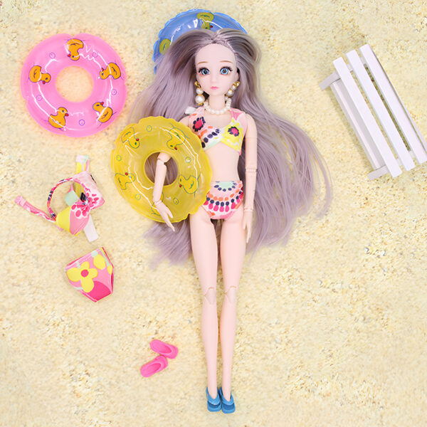 Wholesale Doll Summer Bikini Beach Toy 30cm Doll Dress Dress Up Swim Ring Doll