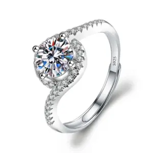 Swing Arm Full Diamond 1 Karat / Adjustable Opening