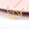 PVD Coated Real Gold Plated Heart Stainless Steel Cute Waterproof Non Tarnish 304 Stainless Steel Lobster Trigger Clasp Closure Necklace