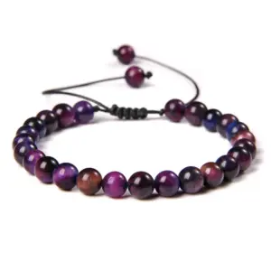 Red Purple Tiger / 6mm (Stretchable)