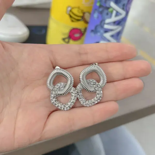 Wholesale 1 Pair Modern Style Simple Style Square 304 Stainless Steel Artificial Pearls Zircon 18K Gold Plated Stainless Steel Earrings