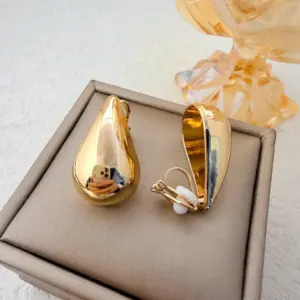 9 # Triangular Ear Clip - / Gold