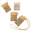 Wholesale Popular Bohemian Style Cork Mobile Phone Storage Bag Women's Crossbody Bag Shoulder Strap Adjustable Travel Souvenir