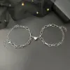 Simple Style Heart 304 Stainless Steel No Inlaid Bracelets In Bulk