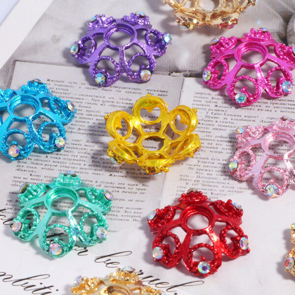 Wholesale Hollow snowflake DIY bracelet necklace spacer beads