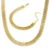 oly-8c26d0c756f7ffeefee466222b52ef26 Wholesale PVD Coated Real Gold Plated Solid Color Titanium Steel Fashion Waterproof Non Tarnish Bracelets Necklace