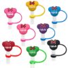 Wholesale Cute Minnie cartoon straw cap 8/10mm creative personality water cup straw plug straw dust cover in stock