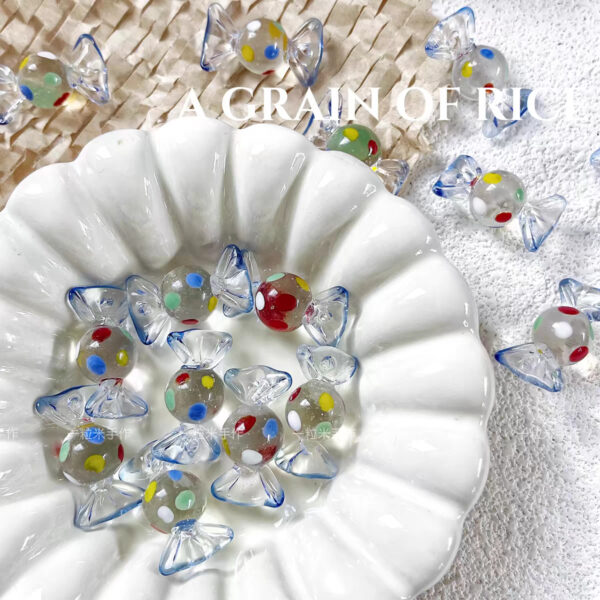 Wholesale [give a candy] Japanese handmade glass wave candy beads loose beads bracelet necklace earrings diyr beaded material