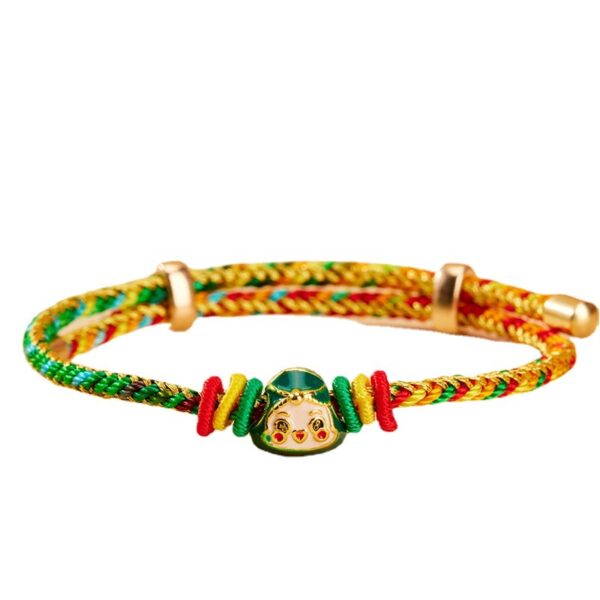 oly-8c3522048d14080f8087a44bab04ee5d Wholesale Five-colored rope woven rice dumpling ethnic style bracelet