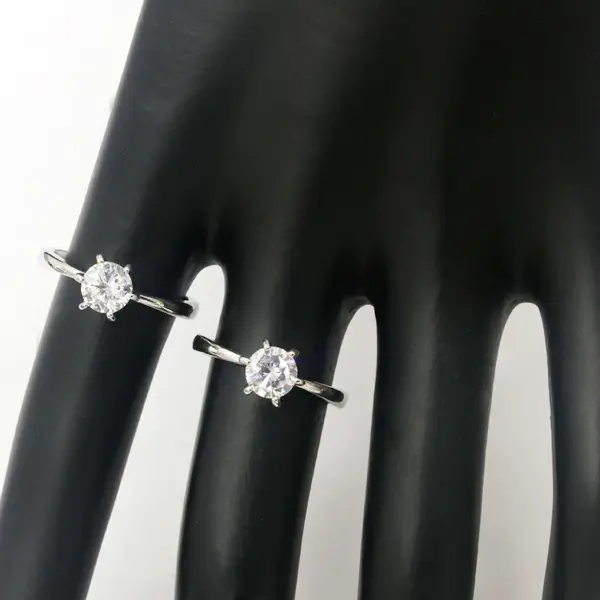 Copper Plating Water Droplets Artificial Gemstones Copper Rings