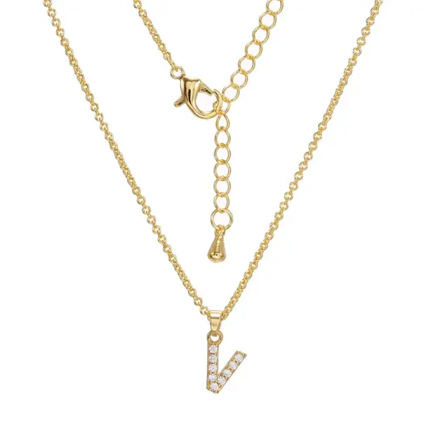 Letter Copper Brass Fashion Brass Necklace