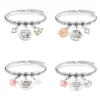 Wholesale Simple Style Classic Style Letter 201 Stainless Steel Alloy Bangle In Bulk