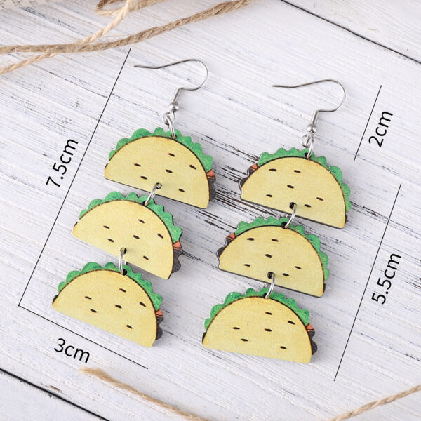oly-8c59b2e7168b74ea6985f98c92a7f95a Wholesale Colorful tortilla straw hat colorful jar double-sided earrings
