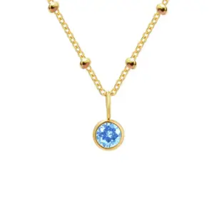 3 Months Light Blue-Gold