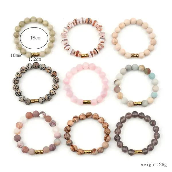 Wholesale Vintage Geometric Agate Plated Bracelet 1 Pc