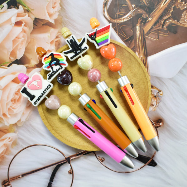 oly-8c69fced6cae43b8dbb1a2f2d934f6d6 Wholesale Gymnastics Cartoon Beads DIY Beaded Pen Craft Beads