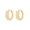 Wholesale PVD Coated Real Gold Plated Geometric 304 Stainless Steel Simple Style Waterproof Non Tarnish Earrings
