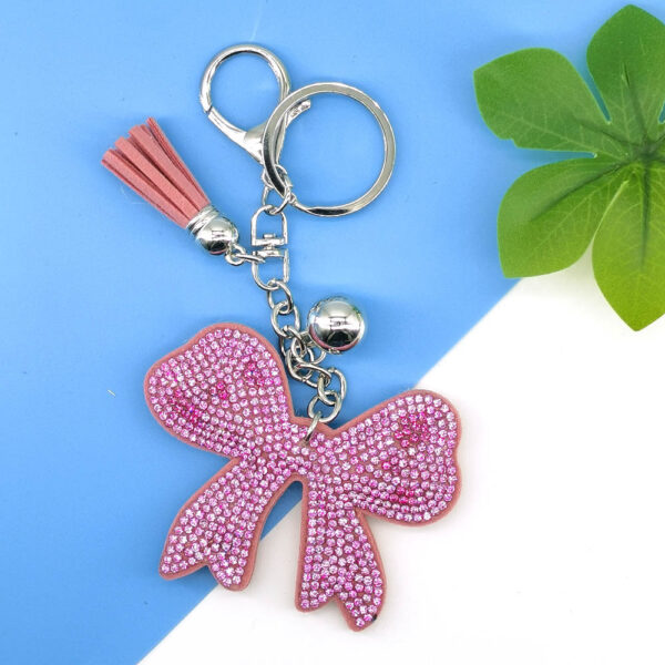 Wholesale Diamond Bow Key Chain Hot Diamond Keychains