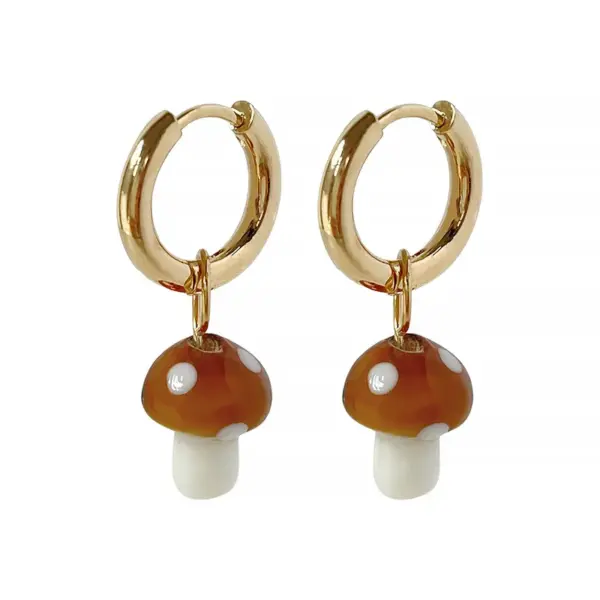 PVD Coated Real Gold Plated Geometric Stainless Steel Fashion Waterproof Non Tarnish Earrings
