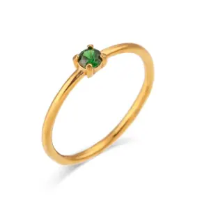 Gold / No. 6 / May Grandmother Green Zircon