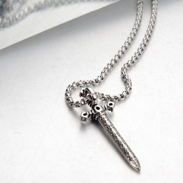 Wholesale Hip-Hop All-match Titanium Steel Diamond-encrusted Sword