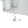 Wholesale Fashion Envelope Titanium Steel Plating Pendant Necklace