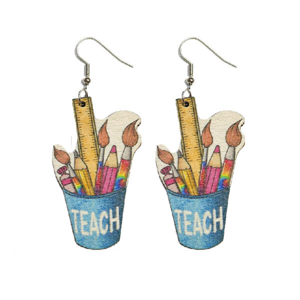 oly-8c77b4fca03f9c55dcc998f0c0d74e46 Wholesale Wooden teaching aid earrings
