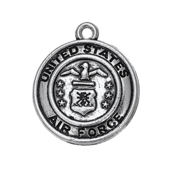 oly-8c80e2a2e25a4d9a6b9ed727f560f065 Wholesale Vintage Zinc Alloy US Air Force Navy Force Fire Alarm Police Department Pendant DIY Jewelry Accessories