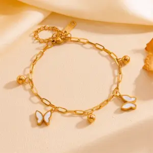 Golden Butterfly Anklet