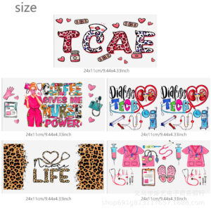 Nurse series transparent crystal water cup waterproof sticker set (5 pieces/set)-10