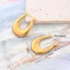 Wholesale 1 Pair/Package IG Style Casual Simple Style Geometric Simple Solid Color Irregular Polishing Plating 304 Stainless Steel 18K Gold Plated Earrings