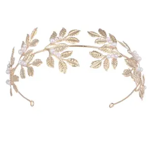 Pearl Gold Leaf Headband