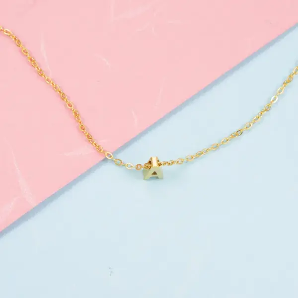 Wholesale Fashion Letter Stainless Steel Plating Pendant Necklace 1 Piece