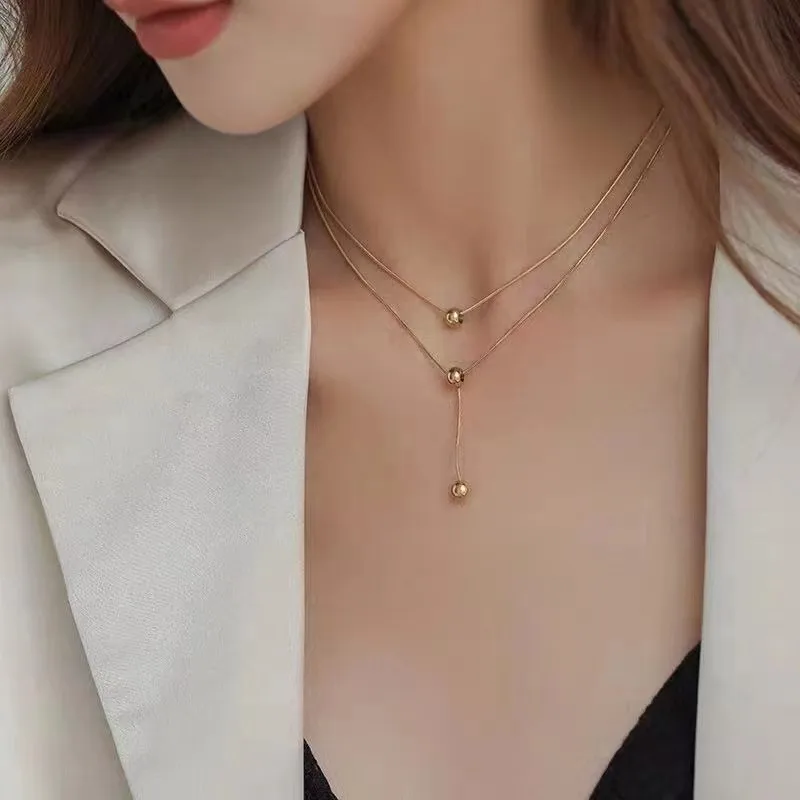Wholesale PVD Coated Real Gold Plated Geometric Stainless Steel Classic Style Waterproof Non Tarnish