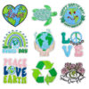 Wholesale Earth Environmental Protection Green Embroidered Cloth Patch