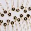 Wholesale Jewelry Fashion Letter 304 Stainless Steel No Inlaid 18K Gold Plated Plating Stainless Steel Necklaces