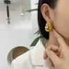 Wholesale 1 Pair Modern Style Geometric Plating Copper 18k Gold Plated Ear Studs