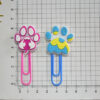Wholesale Random 50pcs Cute colo dog claw footprints paper clips metal bookmarks