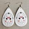 Wholesale Halloween funny PU leather earrings