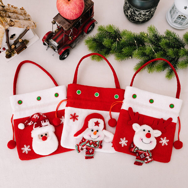 Wholesale Christmas apple bag tote bag decoration supplies