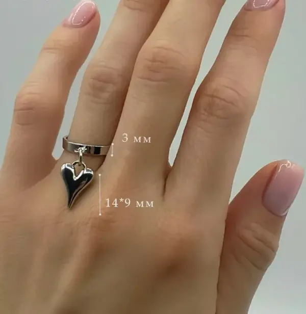 Wholesale Jewelry Classic Style Heart Shape 304 Stainless Steel Plating Rings
