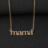 Wholesale Amazon New Mother's Day mama Letter Necklace Female Niche Design Sense ins Style Simple Female Clavicle Chain