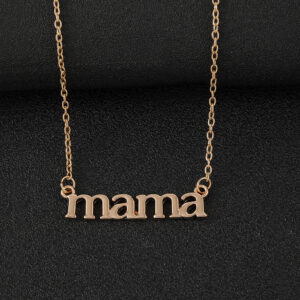 Wholesale Amazon New Mother's Day mama Letter Necklace Female Niche Design Sense ins Style Simple Female Clavicle Chain